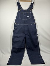 Vintage Sears Perma Prest Overalls Mens 38x32 Deadstock Denim Chore Workwear