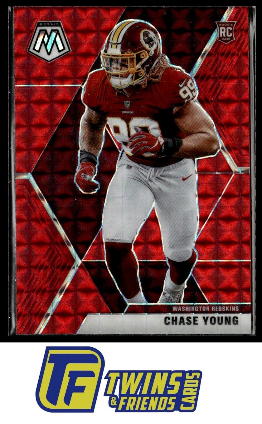 2020 Panini Mosaic #202 Chase Young Prizm Red