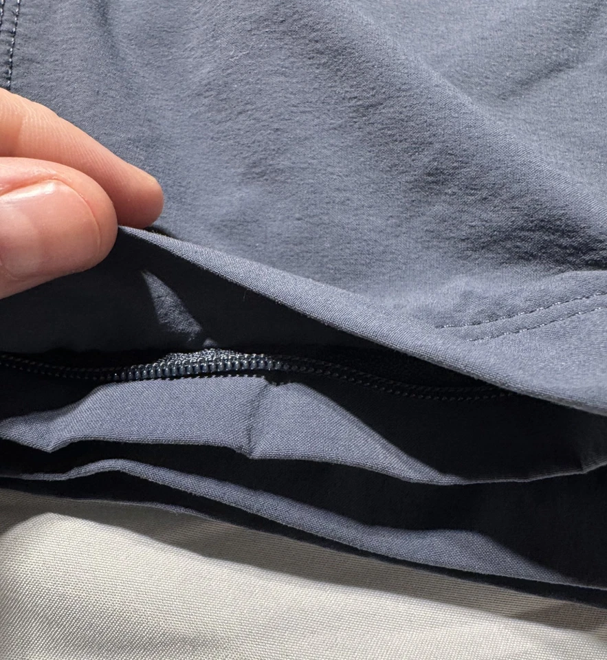 Спортивные шорты-трансформеры LL Bean Cresta туристические на молнии синие детские размер 12 - Изображение 4 из 4