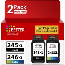 PG-245XL CL-246XL High Yield Ink Cartridges for Canon Pixma MG2522 TS3322 TR4522