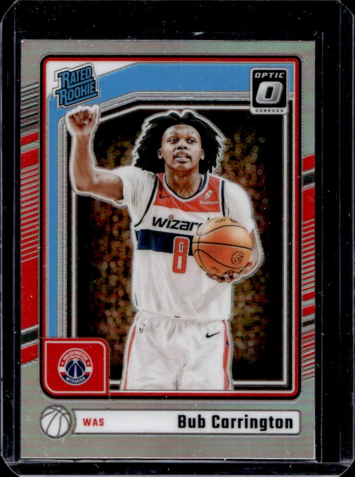2024-25 Donruss Optic Bub Carrington Rated Rookie Holo RC #273 Wizards