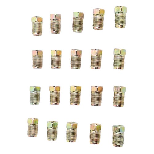 20Pcs Brake Line Nuts Fittings M10 X 1mm Metric Brake Line Invert Flare - Picture 11 of 12