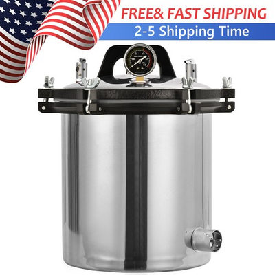 #ad #ad 18L High Pressure Autoclave Steam Sterilizer Autoclave Sterilizer Tattoo Dental $160.20