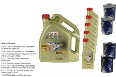 10L Huile Moteur Castrol EDGE 5W-40 2x Docteur Moteur + Nettoyage Moteur - Photo 1/4