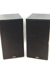 DCM Monitor Series CX-17 Coaxial Bookshelf Speakers - Pair - Black Finish