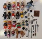 Playmobil Huge Lot Parts Figures & Accessories Vintage - Lot Of (47)