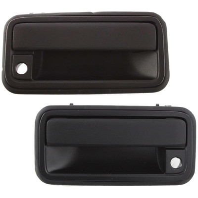Black Front Exterior Outside Door Handle Pair Set of 2 NEW for GM Pickup Truck