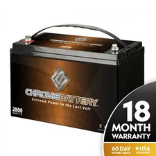 12V 110AH Group 30 Deep Cycle SLA AGM Marine Battery for Pontoons, Power Boats
