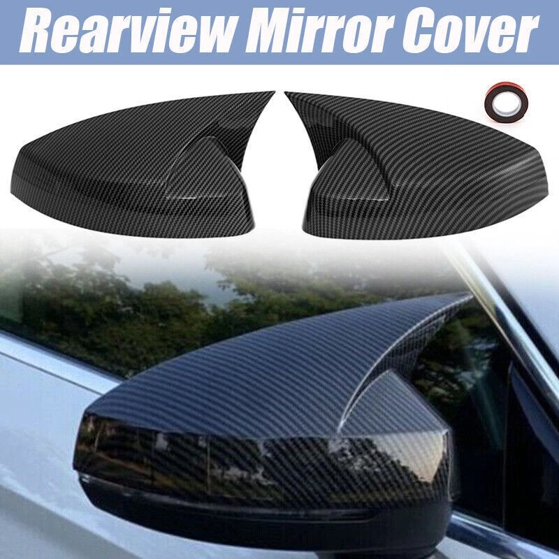 Cubierta de espejo retrovisor lateral negro carbono para Audi A3 S3 2014-2020 Foto 2 de 4