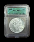 1883 Morgan Silver Dollar * ICG MS62 * BRILLIANT UNCIRCULATED