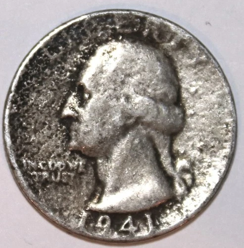 1941-S Washington Silver Quarter - Very Good - #2373EA