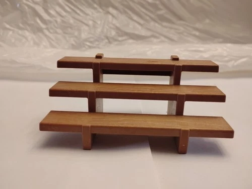 Vintage Playmobil Western/Country/City Brown 3 Step Stairs parts