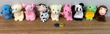 9 Finger Puppets-Plush Animals-Kids Role-Play Figures-Friends-GDJ-A-392