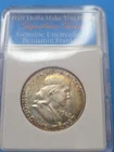 1963 D Benjamin Franklin Half Dollar 90% Silver 50c UNC encased- 26011