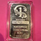 1 Oz Northwest Territorial Mint .999 Fine Silver Bar Auburn WA NWTM & Capsule