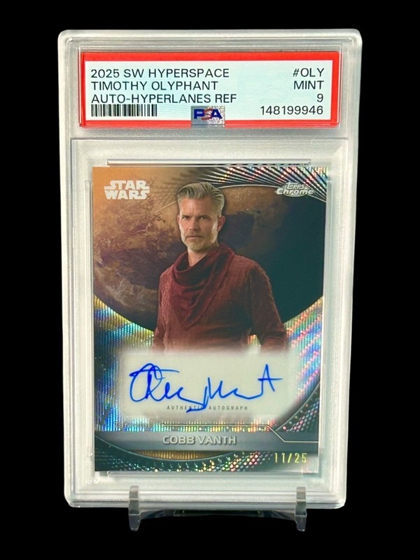 2025 Star Wars Hyperspace Cobb Vanth Auto /25 PSA 9