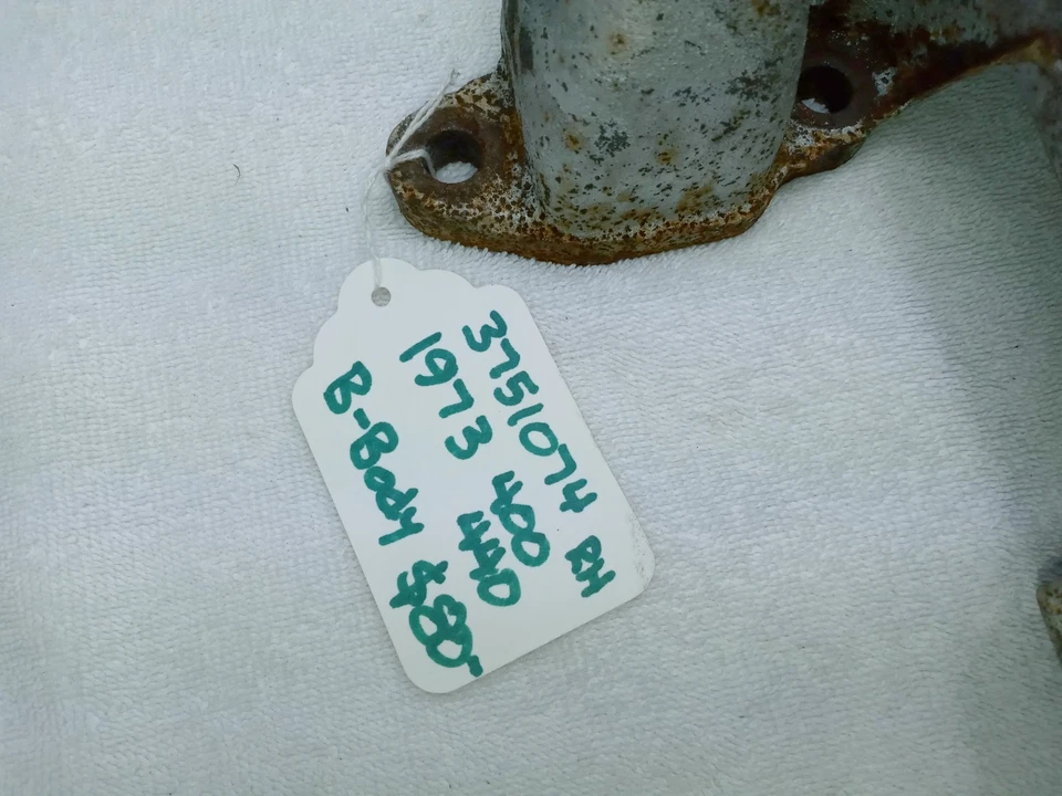 OEM Mopar 1973 B-Body Plymouth Dodge 400 440 RH Exhaust Manifold 3751074 - Image 3 of 4