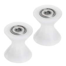 2pcs U Type Groove Pulley Nylon Roller Bearing 5mm ID 27.5mm OD 30mm Thickness