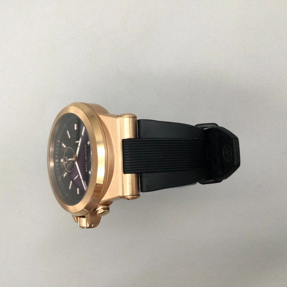 Michael Kors Dylan Chronograph Watch Mens 52mm Rose Gold Tone MK8184 New Battery - Image 4 of 4