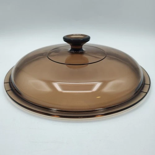 Pyrex Replacement LID ONLY 10 inch Amber Glass Vision Corning Compatible
