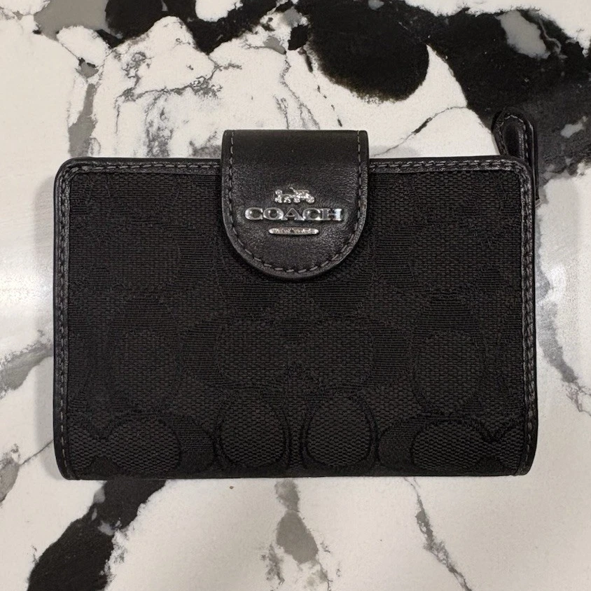 Coach Canvas Black Wallets for Women for sale | eBay