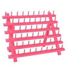 NW Colorful 60-Spools Wooden Thread Holder Sewing and Embroidery Thread Rack ...