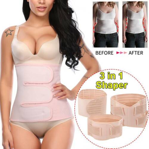 Women's Postpartum Belt Belly Wrap Body Shaper Support Recovery Slimming Girdle - Picture 1 of 31