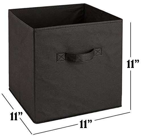 6er Pack Faltbare Würfel Aufbewahrung Behälter Stoff Würfel Organizer für Regal Schrank Unterbett - Bild 2 von 4