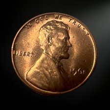 1961 Lincoln Memorial Penny Bu Brilliant Uncirculated Philadelphia Mint 1961 Lincoln Memorial Penny Bu Brilliant Uncirculated Philadelphia Mint