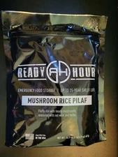Mushroom Rice Pilaf 25-year Shelf Life Emergency 8 Serving Survival Food Pouch