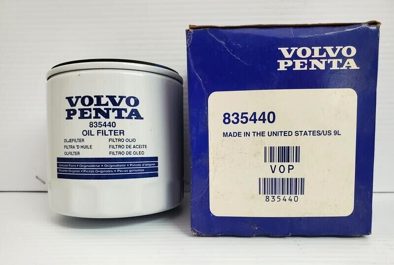 Filtre à Huile Volvo Penta OEM - Remplace 835440, 3852412, 3852030 - Pour Moteurs V6 V8 3.0L