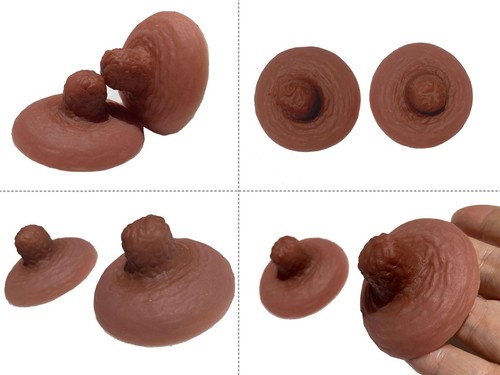 BIMEI Adhesive Silicone Nipple Reusable for BreastForm Drag Queen Transgender,#9 - Picture 30 of 31