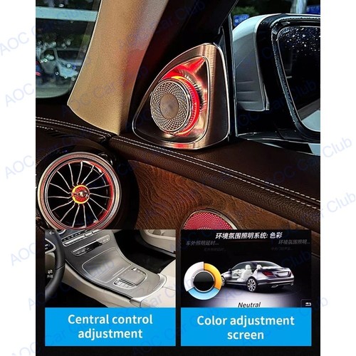 Altavoz Tweeter Rotación 4D Para Mercedes Benz W222 S Clase 7 Color Luz Ambiental - Imagen 7 de 20