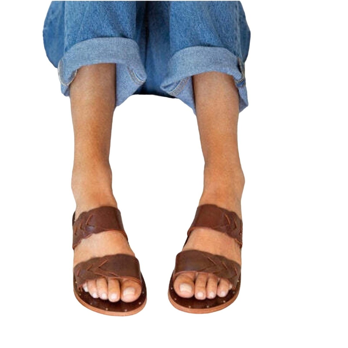 beek DARTER Chocolate Leather Sandals, Size 7, EUC | eBay