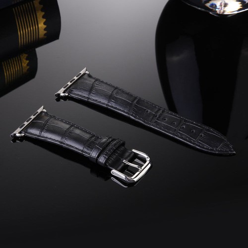 For Apple Watch 38/40/41/42/44/45/49mm Genuine Leather Wrist Strap Watch Band - Picture 11 of 15