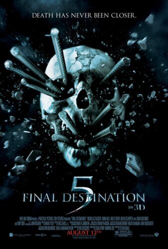 Affiche de film Final Destination 5 2011 - 11x17 pouces | NEUF USA - Photo 1 sur 5