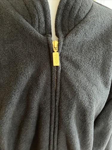 BOB MACKIE WEARABLE ART EMBROIDERED FLEECE JACKET QUILTED COLLAR SIZE 1X Black - Picture 4 of 12