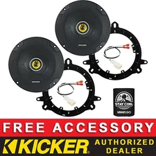 KICKER CSC654 6.5" OEM SPEAKER REPLACEMENT KIT FOR SUBARU CROSSTREK 2018-2024