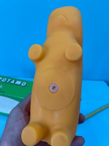 Effe Franca Dolls Rubber Toys GOMMA Yellow Hippopotamus - Picture 6 of 12