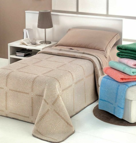 Coperta pura lana naturale Lineasuite Made in Italy :: Easy Home Store