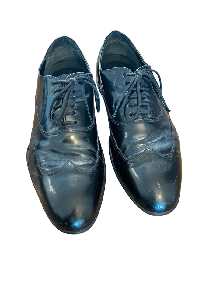 ZAPATOS DE VESTIR HARRYS OF LONDON OXFORDS DE CUERO NEGRO UK 6 US 7 EU 40 Foto 3 de 4