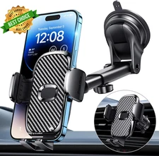 Car Phone Mount 360° Suction Cup Dash Vent Holder for Mobile Smartphone
