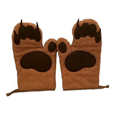 Fred Unisex Bear Hands Oven Mitts Thumbs Missing Claws