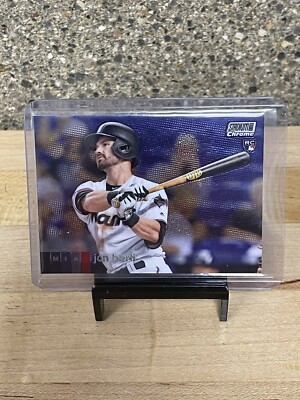 2020 Stadium Club Chrome Refractor Jon Berti Rookie Miami Marlins #375