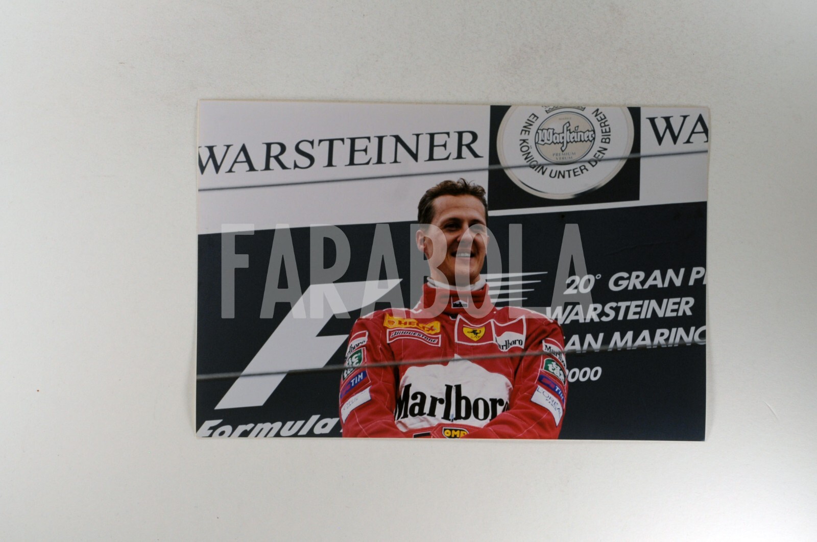 Photo de presse vintage Ferrari Formula 1 Imola 2000 Michael Schumacher