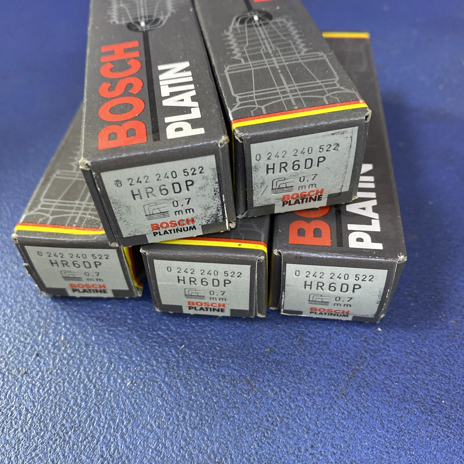 5 X Genuine OE BOSCH 0242240522 / HR6DP PLATINUM Spark Plug - SAME DAY DISPATCH