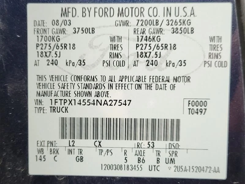 Rueda de 6 tacos de freno trasero para camioneta Ford F150 04-10 1933852 Foto 2 de 4