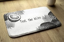 Bathroom Rug Anti-Slip Super Soft Absorbent - 90x60 cm - Coconut palms