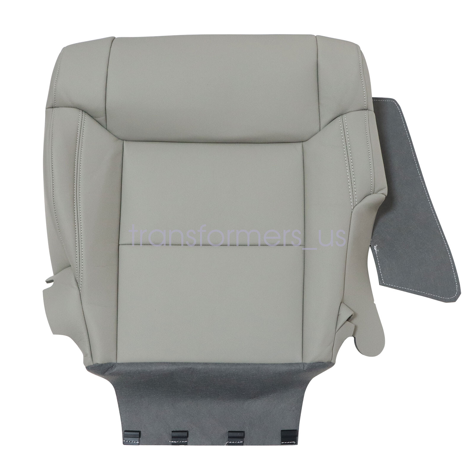 For 2014 to 2020 Toyota Tundra Driver Bottom Replacement Leather Seat Cover Gray