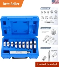 33PCS Bearing Press Kit - Precision Race and Seal Driver Set with Knurled Han...